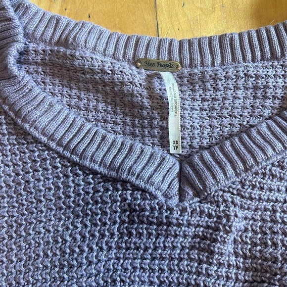 Free people xs sweater purple - Picture 4 of 4